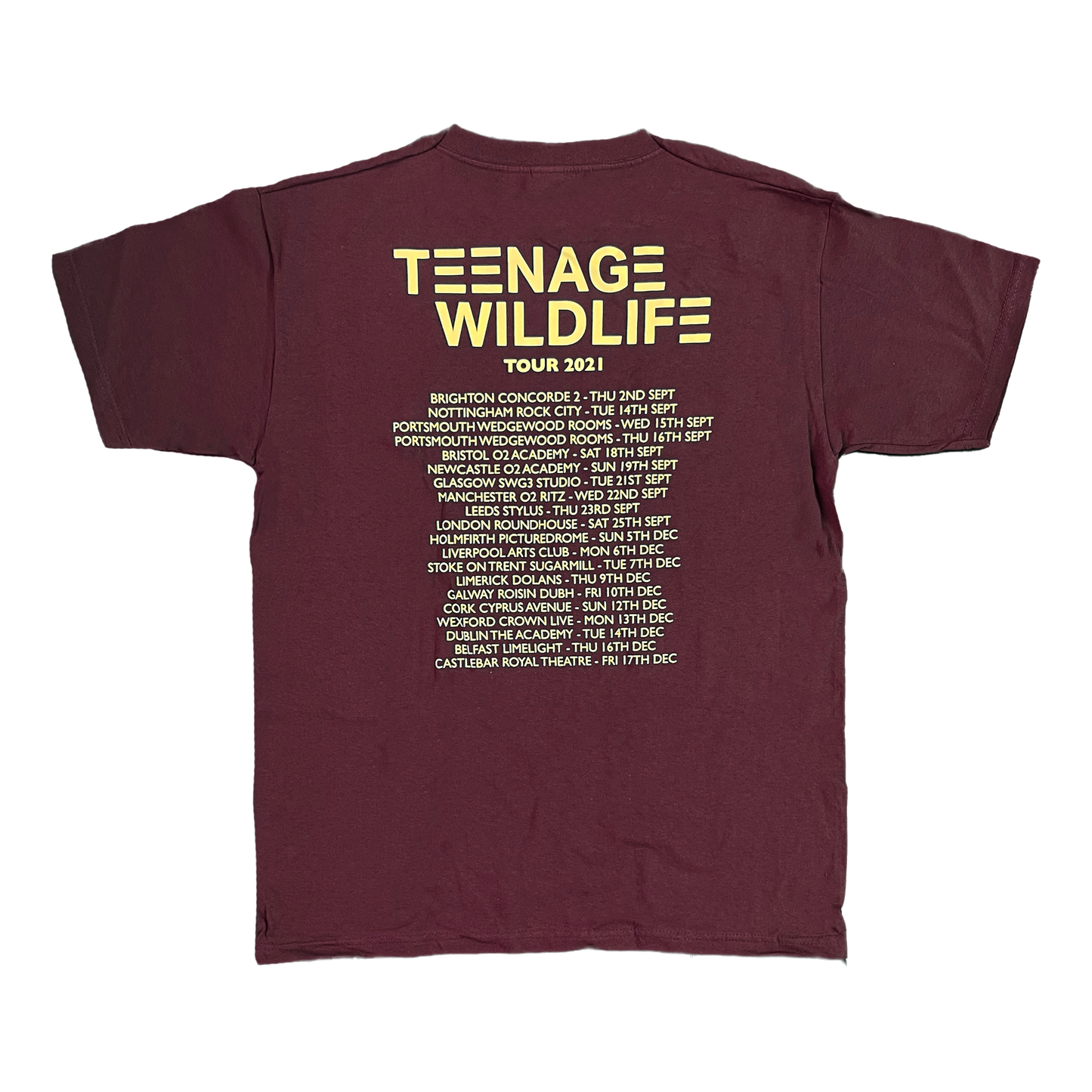 Classic Ash Logo - Tour T-shirt (Maroon)